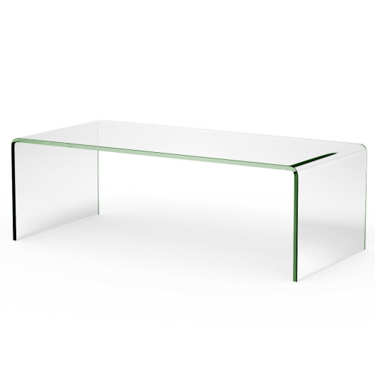 Glass Coffee Table Rounded Edges