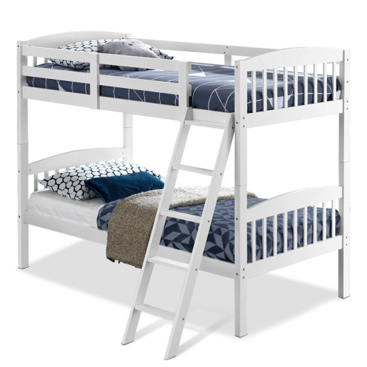 Twin Bunk Beds Kid Bed White