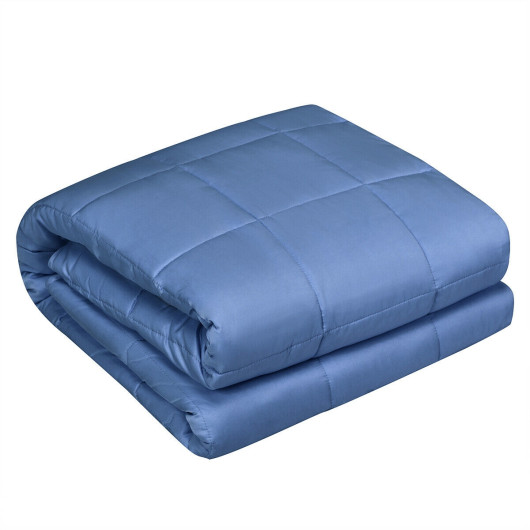 10 lbs Premium Cooling Heavy Weighted Blanket-Blue
