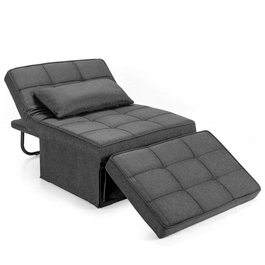 Sofa Bed Convertible Sleeper Folding Footstool