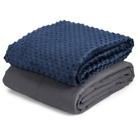 25 lbs Weighted Blanket with Removable Soft Crystal Cover