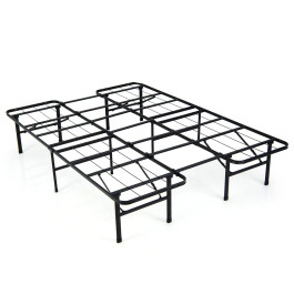 Queen/King Size Folding Steel Bed Frame for Kids Teens and Adults