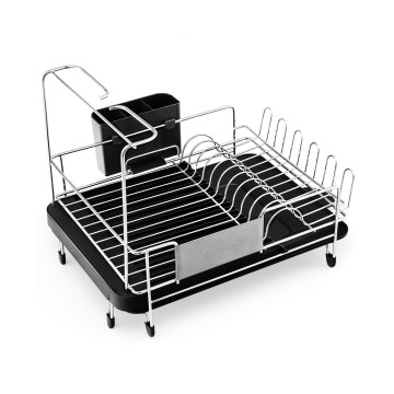 Buy Wholesale China Aluminum Dish Drying Rack, Dish Rack And Drainboard  Set, Dish Drainer With Adjustable Swivel Spout & Dish Drainer Rack at USD  10.7