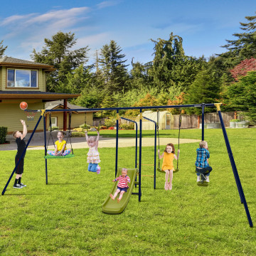 7-in-1 Playset with Monkey Bars