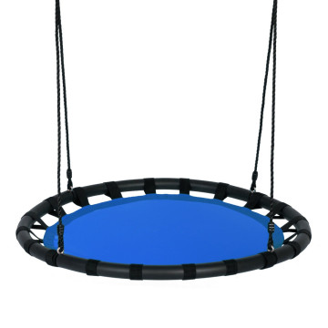 40" Kids Play Multi-Color Flying Saucer Tree Swing Set with Adjustable Heights