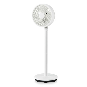 9 Inch Portable Oscillating Pedestal Floor Fan with Adjustable Heights and Speeds