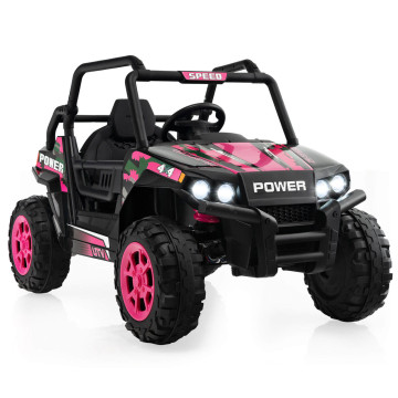 12V Kids UTV Ride on Car with 2.4G Remote Control Music and LED Lights