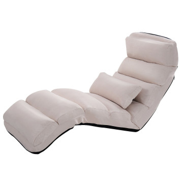 Stylish Folding Lazy Sofa Chair with Pillow