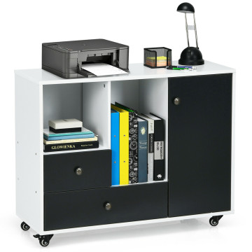Lateral Mobile Filing Cabinet with 2 Drawers