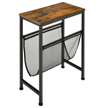 Narrow Sling Industrial Accent Console Table