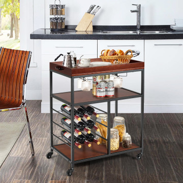 2 Rows Galss Holders &  9 Wine Rack