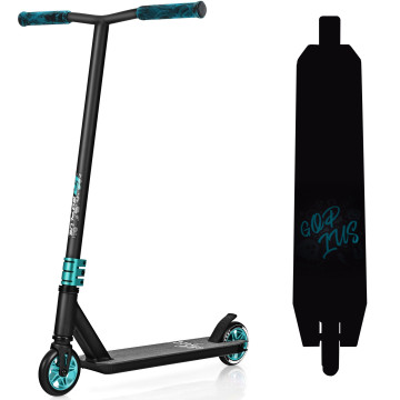 Freestyle Tricks High End Pro Stunt Scooter with Luminous Aluminum Deck