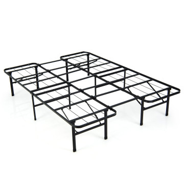Full/King Size Folding Steel Platform Bed Frame for Kids and Adults