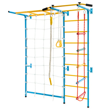 7 In 1 Kids Indoor Gym Playground Swedish Wall Ladder