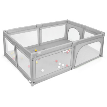 73 x 61 Inch Baby Playpen with 50 Ocean Balls and Anti-Slip Suctions