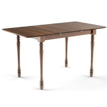 Rectangle Extension Dining Table with Hardwood Structure