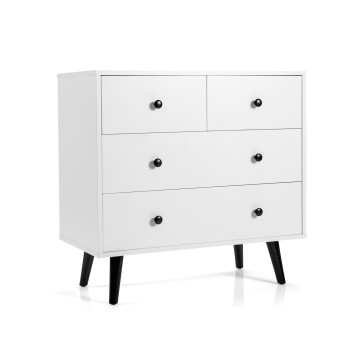 4 Drawers Dresser Chest of Drawers Free Standing Sideboard Cabinet