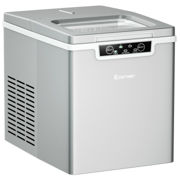 26Lbs/24H Portable Ice Maker Machine with Scoop and Basket