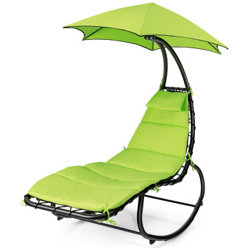 Hammock Swing Lounger Chair with Shade Canopy