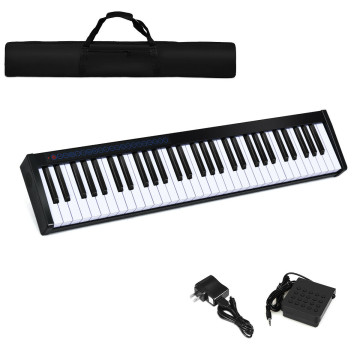 61-Key Portable Digital Stage Piano with Carrying Bag