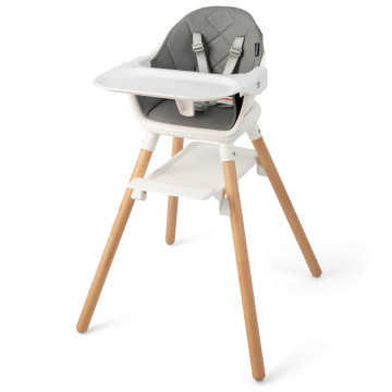 6 in 1 Convertible Highchair with Safety Harness and Removable Tray