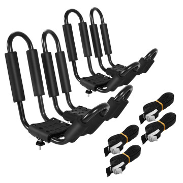 2 Pairs Canoe Boat Kayak Roof Rack with 4 straps