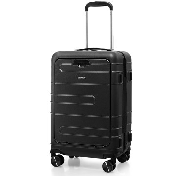 20 Inch Carry-on Luggage PC Hardside Suitcase TSA Lock with Front Pocket and USB Port