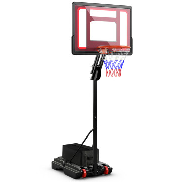 Basketball Hoop with 5-10 Feet Adjustable Height for Indoor Outdoor