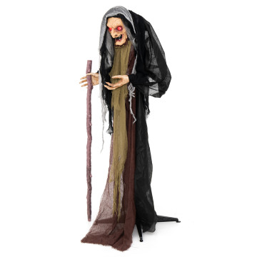 Life Size Animatronic Witch with Pre-Recorded Phrases