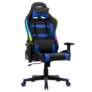 RGB Gaming Chair with LED Lights and Remote