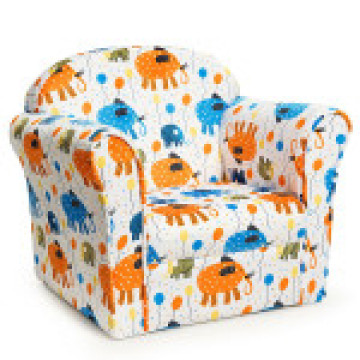 Kids Elephant/Astronaut/Crocodile/Lion Upholstered Sofa with Armrest