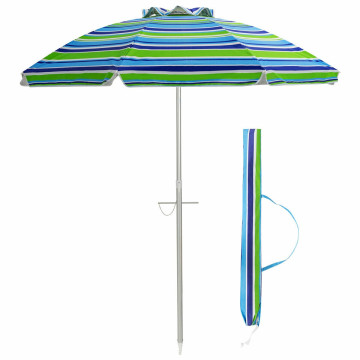 6.5 Feet Beach Umbrella with Carry Bag without Weight Base