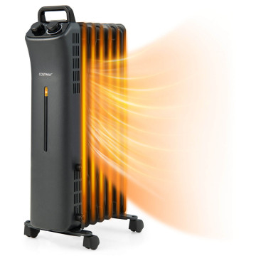 1500W Oil Filled Space Heater with 3-Level Heat