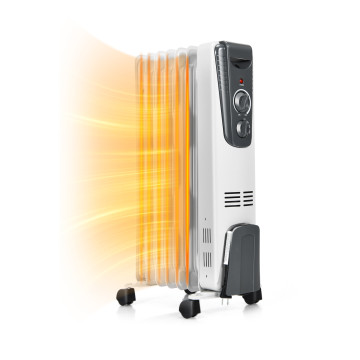 1500W Electric Space Heater with Adjustable Thermostat