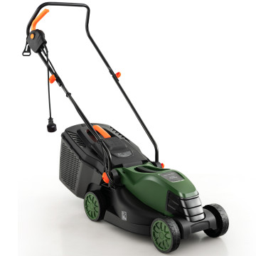10 AMP 13 Inch Electric Corded Lawn Mower with Collection Box