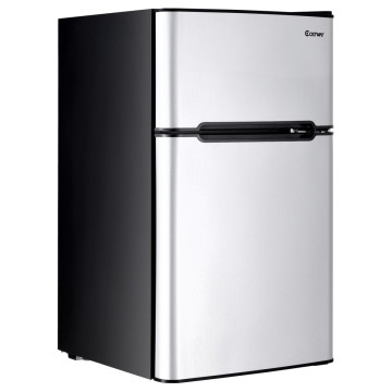 3.2 cu ft Compact Stainless Steel Refrigerator