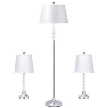 3-Piece Floor Lamp and Table Lamps Set