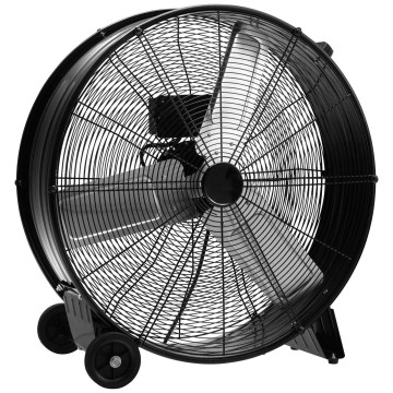 3-Speed 24 Inch Industrial Drum Fan with Aluminum Blades