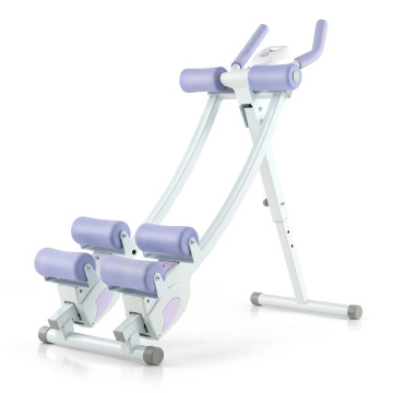 Ab Machine with LCD Monitor and 4 Adjustable Heights