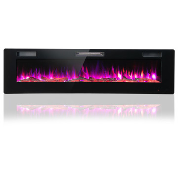 60 Inches Ultra-thin Electric Fireplace with Remote Control and Timer Function