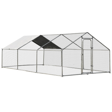 Large Walk in Shade Cage Chicken Coop with Roof Cover-20'