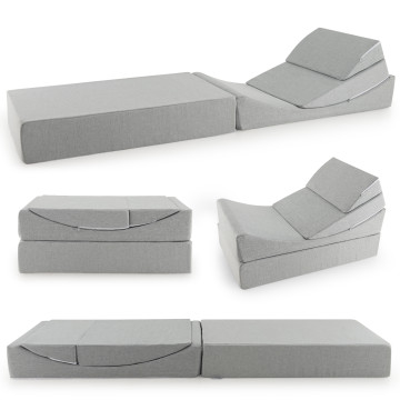 4-in-1 Convertible Folding Sofa Bed with High-Density Foam