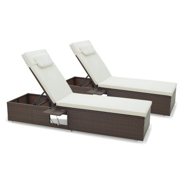 Patio Chaise Lounge Set of 2