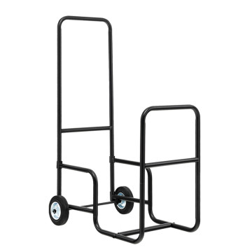 Firewood Log Cart Carrier with Anti-Slip and Wear-Resistant Wheels