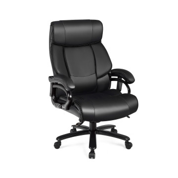 PU Leather Massage Office Chair with Thick Foam Cushion