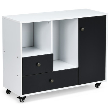 Lateral Mobile Filing Cabinet with 2 Drawers