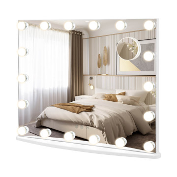 Vanity Mirror with 18 Dimmable LED Bulbs and 3 Color Lighting Modes