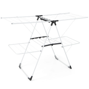 Costway 2-level Clothes Drying Rack Foldable Airer W/ Height