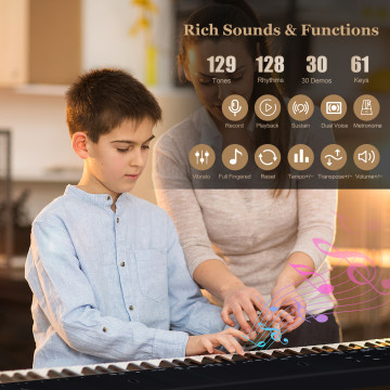 61-Key with Stand and Stool