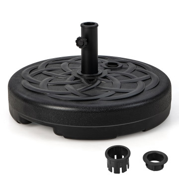 22 Inch Fillable Heavy-Duty Round Patio Umbrella Base Stand